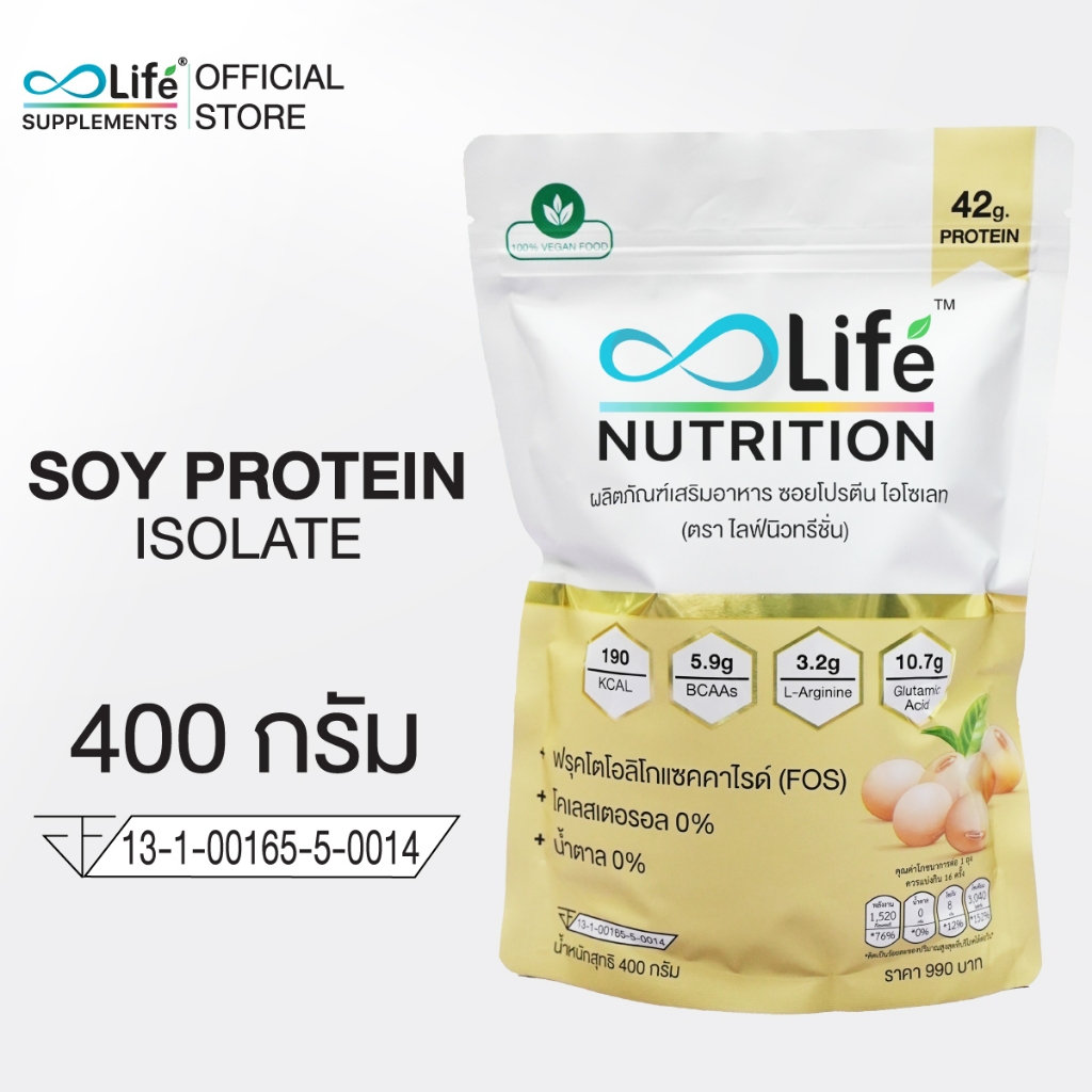 Life Nutrition ซอย โปรตีน ไอโซเลท: โปรตีนจากพืชเพื่อสุขภาพของคุณ